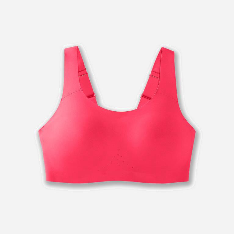 Brooks Women's Dare Scoopback Running Bra Singapore - Fluoro Pink (42597-LVXB)